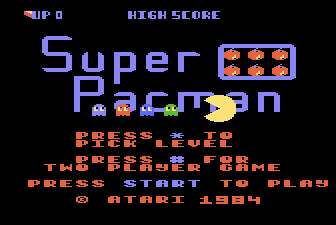 Super Pac-Man (unreleased) Title Screen